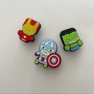 Avengers Croc Charms Captain America Hulk Iron Man